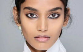 Трендовый макияж на весну 2025: lip combo, стрелки и загорелый румянец