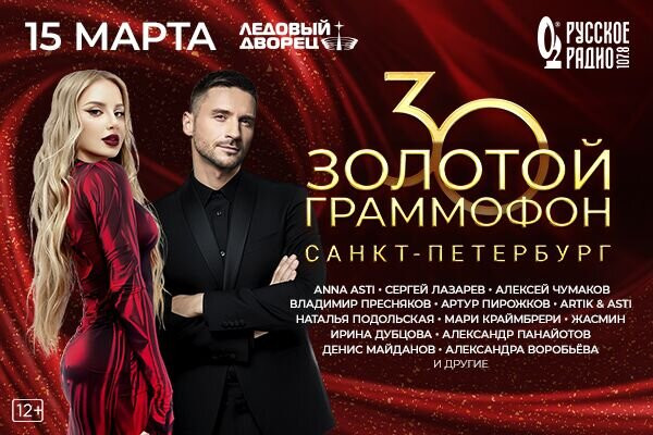 В Санкт-Петербурге пройдет концерт &laquo;Золотого граммофона&raquo;